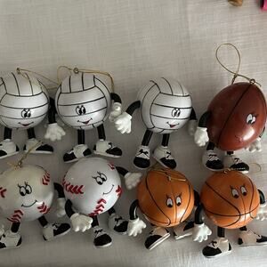 Lot of 8 Taco Time Sports Ball People Baseball Basketball Football Volleyball